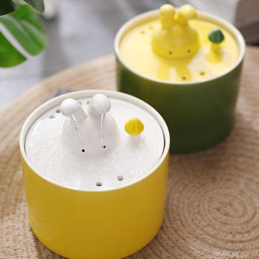 Bunny Flow Ceramic Cat Water Fountain Pet Bowls, Feeders & Waterers KittyNook Cat Company